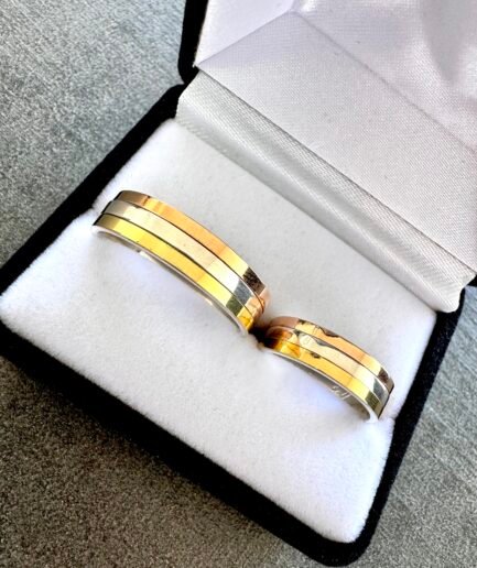 Alianzas Plata y Oro Tricolor Cinta