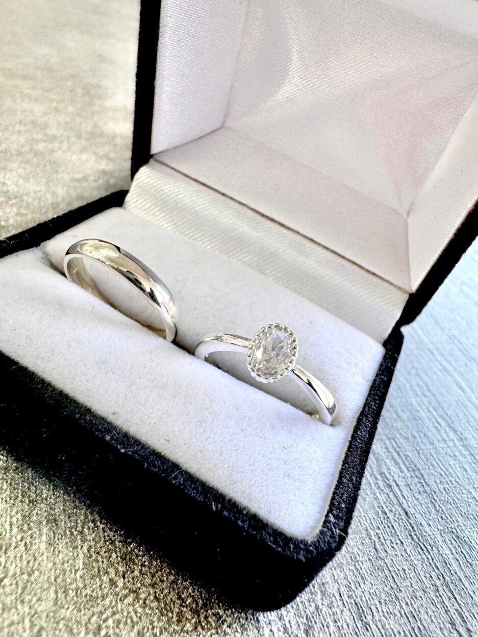Dúo pareja en Plata 925