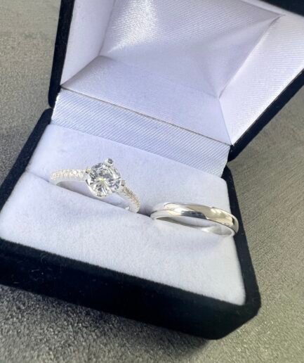 Dúo pareja en Plata 925