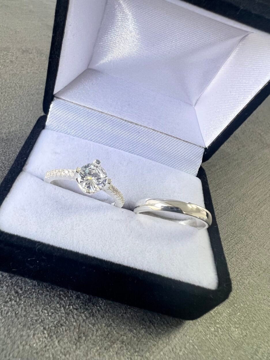 Dúo pareja en Plata 925