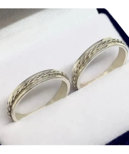 Alianzas Trenza Plata 925
