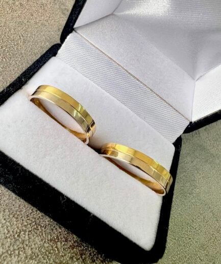 Alianza Oro 18K Bicolor 6 Gr