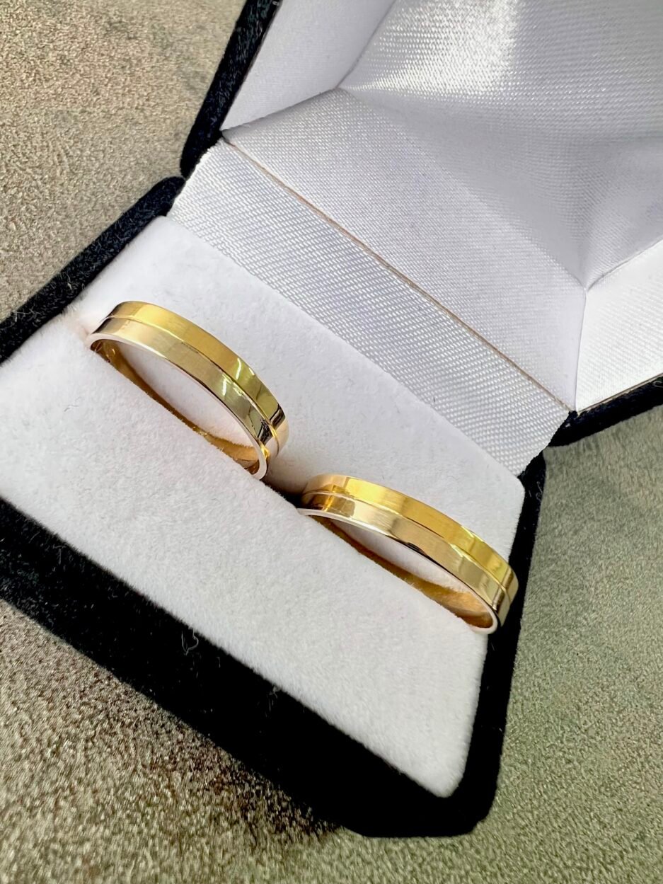Alianza Oro 18K Bicolor 6 Gr