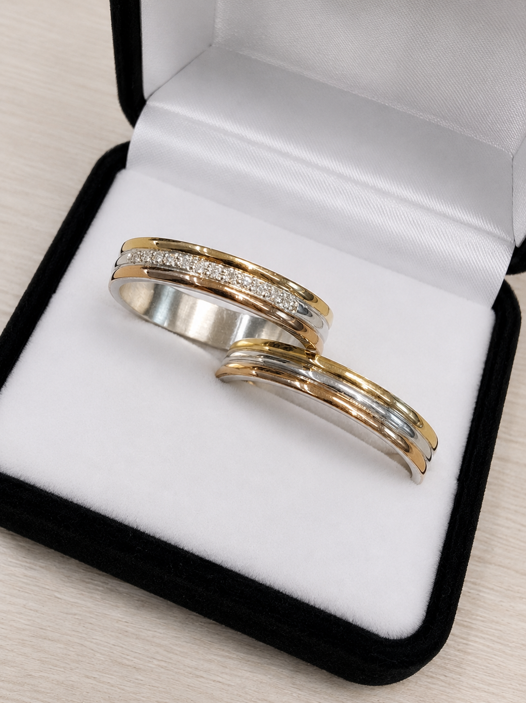 Alianzas Plata y Oro Tricolor con Engarce